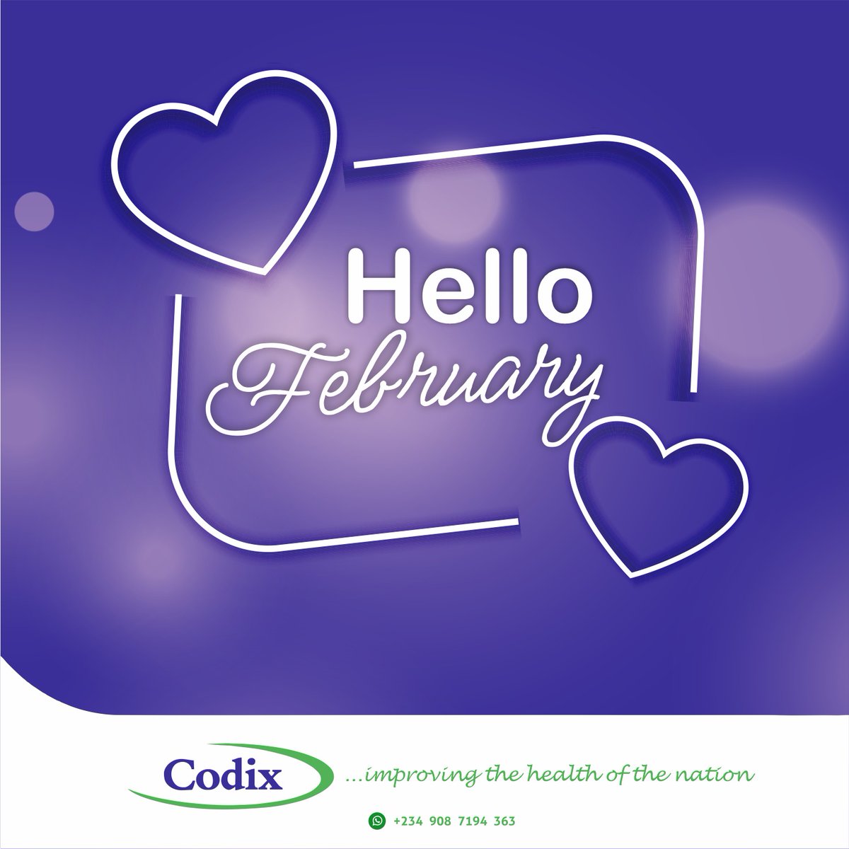 Codix_Pharma's tweet photo. Happy New Month from all of us here at Codix
#Codix #Happynewmonth #february https://t.co/WYj4TaxOfy