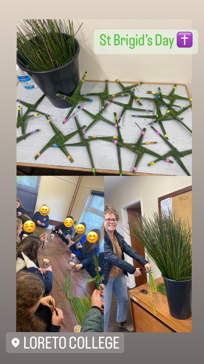 ms_skiernan's tweet photo. St Brigid’s Day @LoretoMullingar 

Thanks to our TY’s for making crosses for the parishioners of Mullingar @LoretoFaithDev https://t.co/d3DNLfFZ92