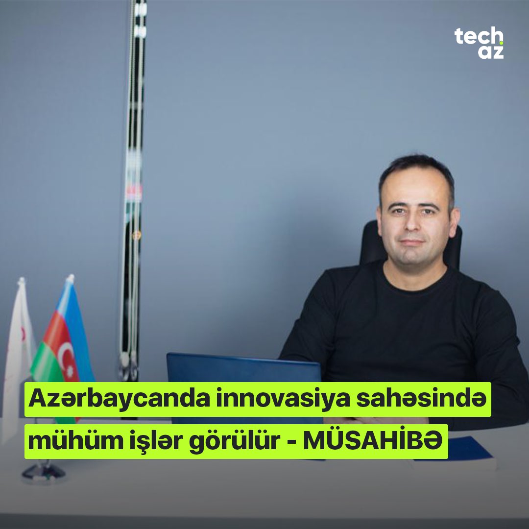 Techazmedia's tweet image. Azərbaycanda innovasiya sahəsində mühüm işlər görülür - MÜSAHİBƏ

📌Müsahibəni daha ətraflı oxumaq üçün link: bit.ly/3YanqUU

#supvc #musahibe #techaz #inno