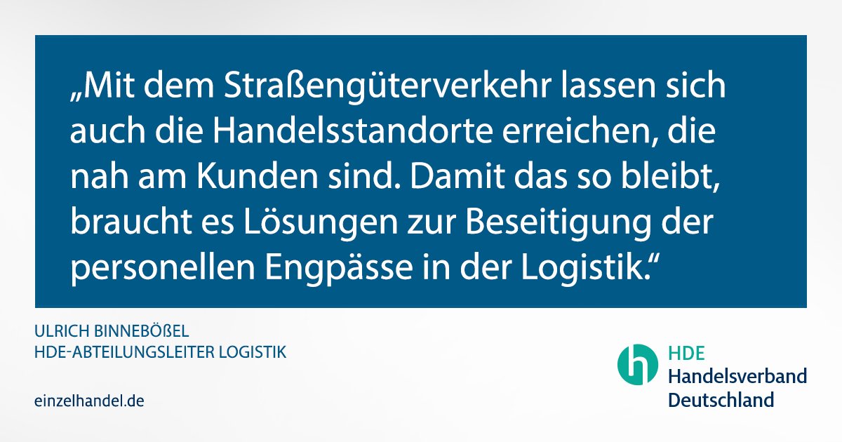 Handelsverband HDE tweet media
