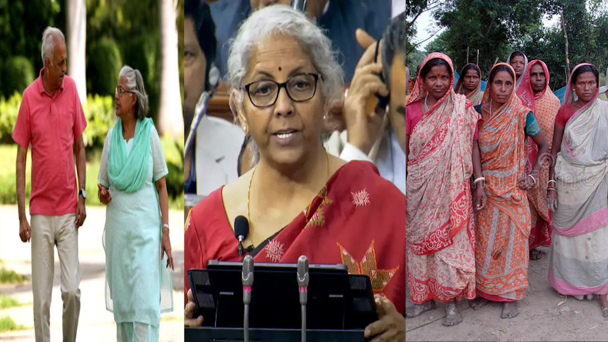 evm_news's tweet image. #Budget2023 announced, keeping an eye on #LSElection. Income Tax rebate extended up to Rs.7 lakhs. Maximum limit of investment of #MahilaSamman Savings and Senior Citizen Savings increased