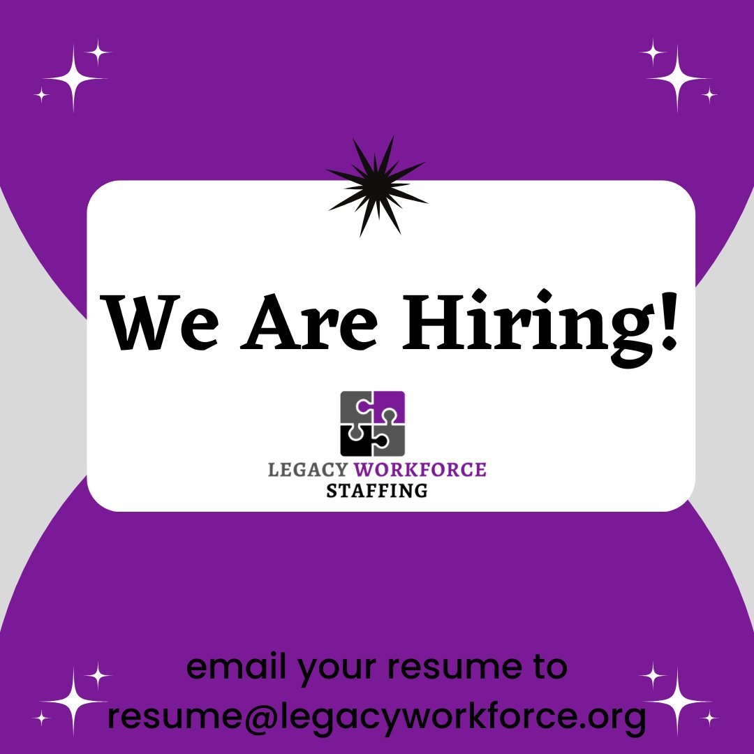 LegacyWorkforce's tweet image. Looking for a travel contract or new direct hire position. We are hiring!
#nurselife #healthcare
#careergoals #nowhiring #employment #recruitment