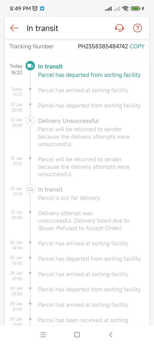 RyAnneCabs's tweet image. : @ShopeeCaresPH @ShopeePH @ShopeeCare 

Is this for real, #ShopeeExpress?! Tina-tag nyo na RTS kahit walang delivery na nangyayari?!

Look at the time stamps naman! Tas sasabihin nyong requested for RTS already?!