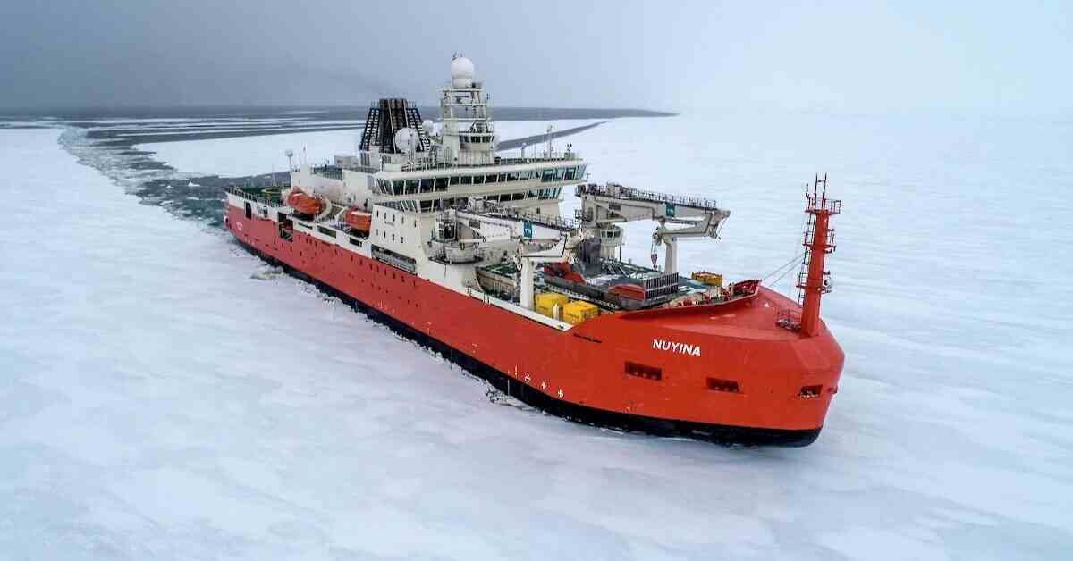 MarineInsight's tweet photo. Australia’s Nuyina Icebreaker Research Ship Suffers Another Setback
.Check Out this article 👉https://t.co/wjEIZEuLOd
#Australia #Icebreaker #Nuyina #ResearchShip #Shipping #Maritime #MarineInsight #Merchantnavy #Merchantmarine #MerchantnavyShips https://t.co/4JOHOHIdW0