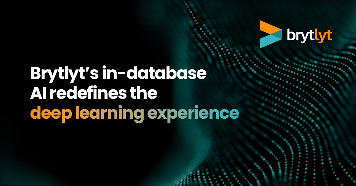 Brytlyt has shifted the goal posts yet again.  

Our unique in-database #AI platform finally brings #AI and databases together under one unified platform -&gt; hubs.la/Q01zV5G-0