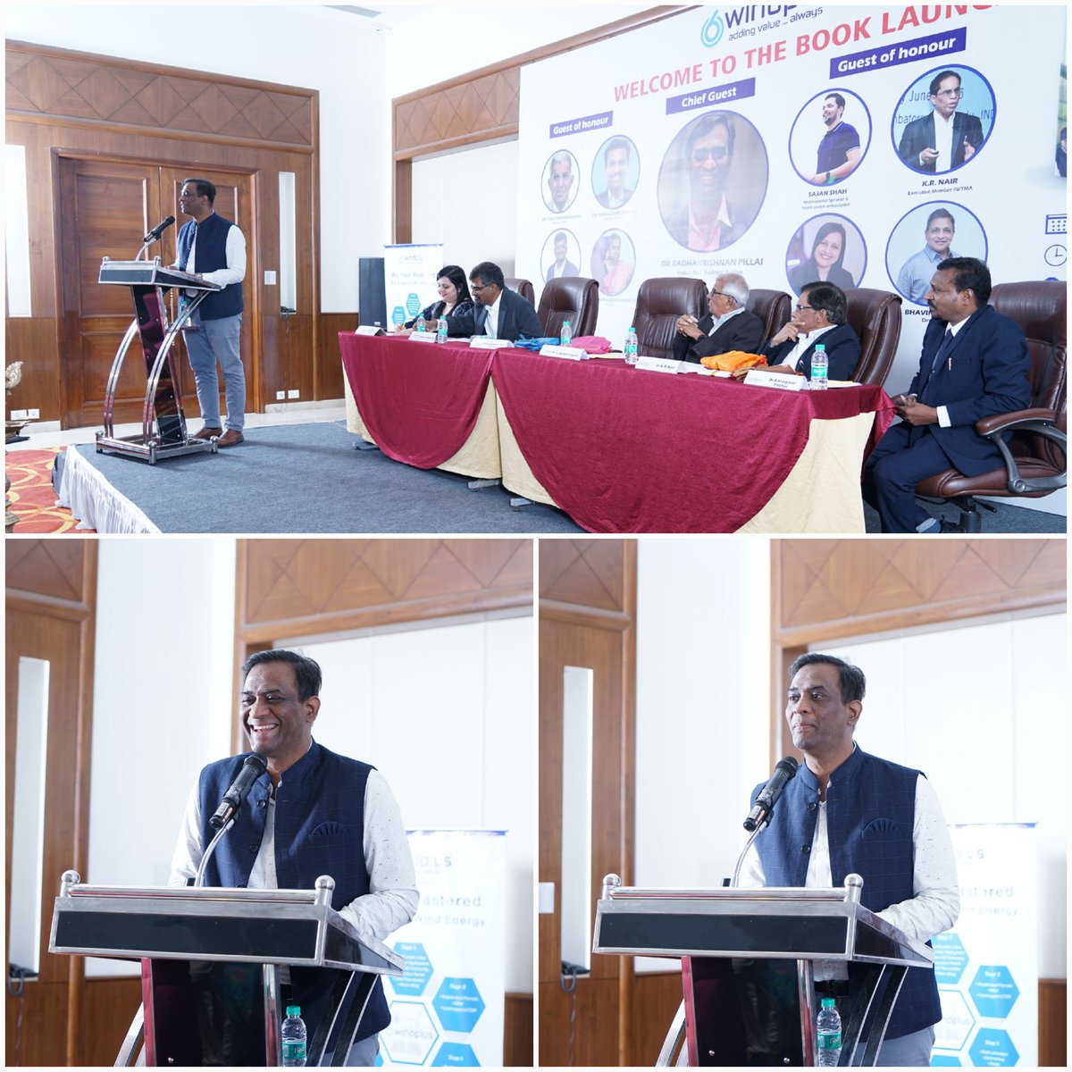 rchanakyapillai's tweet photo. Was glad to be part of the book launch, #MindOfWind written by my student Dr. Karunamoorthy Neethimani - Managing Director of #Windplus Energy in Coimbatore. 

Wishing @drkarunamoorthy best wishes for the success of his book and hoping readers will get inspired by this book. https://t.co/qUKCHxOwmr