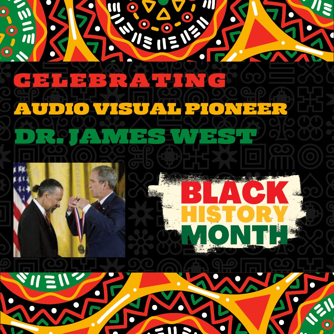 Dr. West is known for his work on microphone tech, specifically for inventing the electret microphone. This type is widely used in applications such as telephones, recording studios, and hearing aids. Thank you for your contributions to audio tech, Dr. West!

#blackhistorymonth