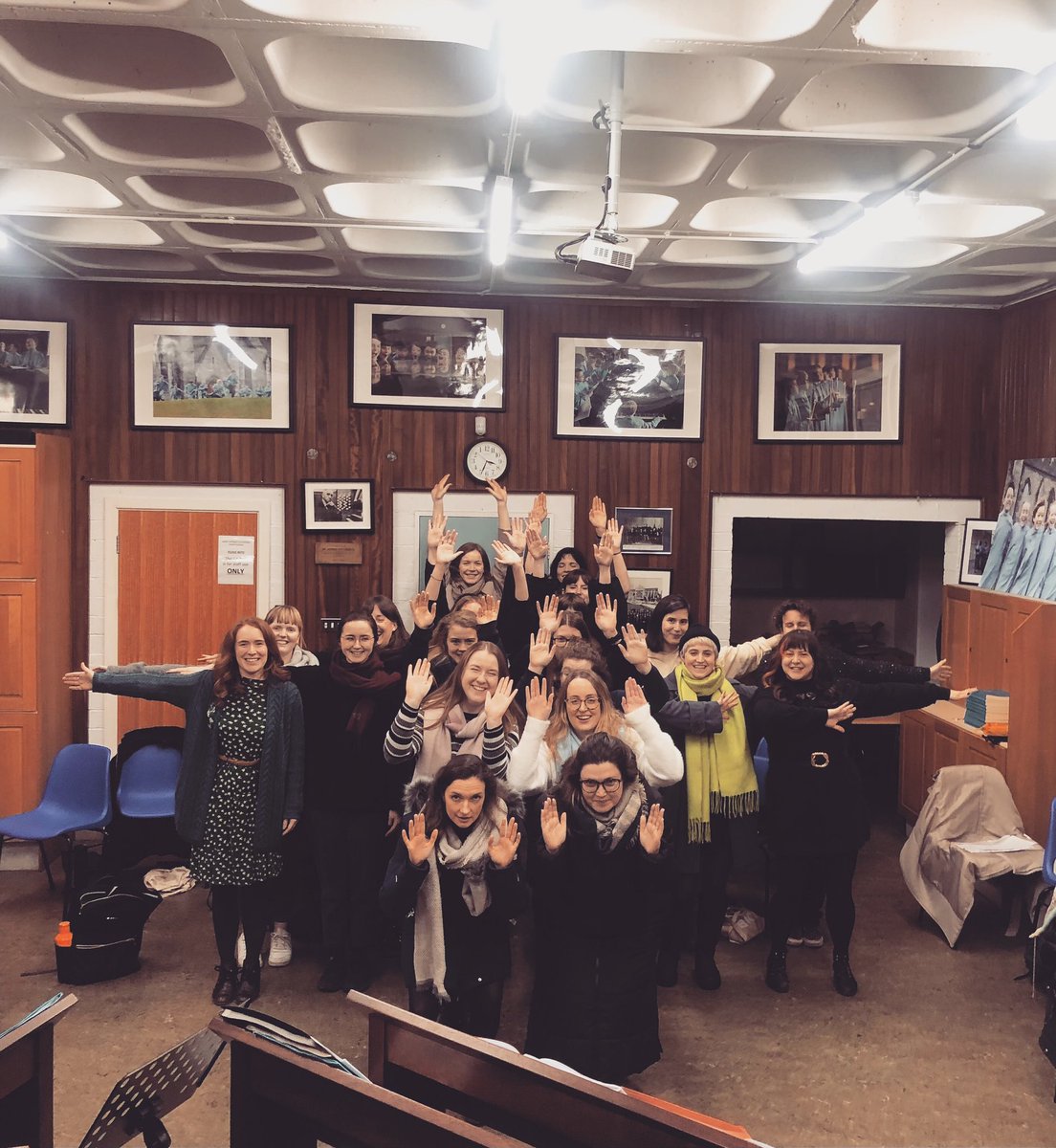 Happy St. Brigid’s Day 🌼 Here’s our attempt at a human Brigid’s cross! We’re working hard on preparing for our next concert, more details soon ✨ 

#femalevocalensemble #uppervoices #irishchoir #newmusicdublin #choir #choirrehearsal