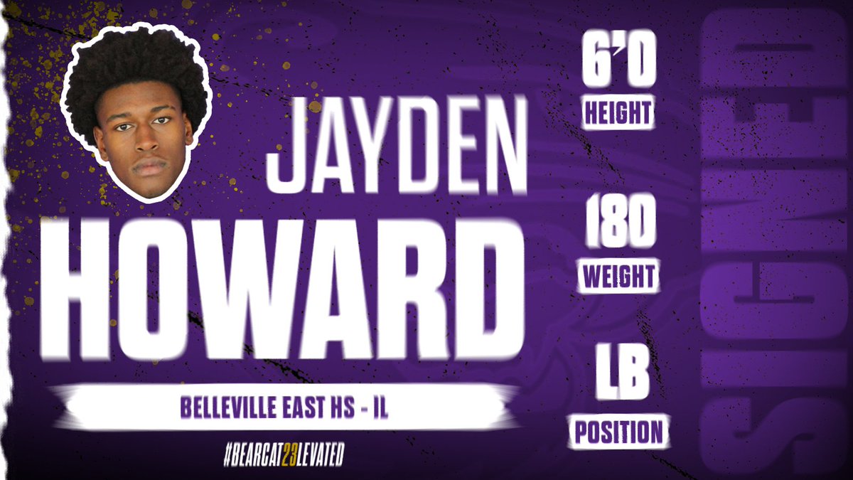 Jayden Howard - LB - Belleville, IL
Film: hudl.com/video/3/157965…

#BEARCAT23LEVATED