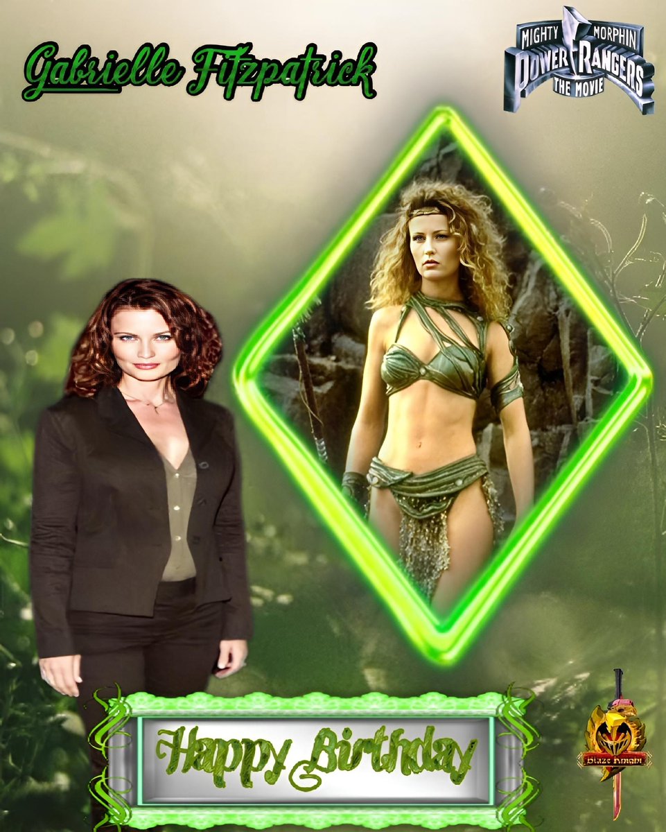 Blaze_Knight95's tweet photo. Happy Morphinominal Birthday to #GabrielleFitzpatrick. 💚🌴⚡

She's played the iconic Dulcea in MMPR: The Movie (1995) and we all hope she's celebrating her Birthday as she deserves. 

May the power protect her always. ⚡🙏✨

#PowerRangers #MMPRTheMovie #Dulcea https://t.co/WszMdsQw3I