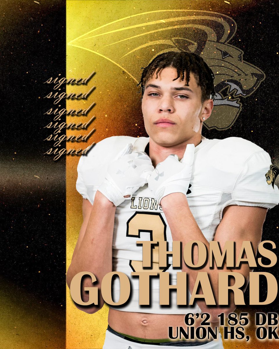 LindenwoodFB's tweet photo. The Size…The Speed…The Physicality… That is everything we are looking for from DB Thomas Gothard when sets foot on campus!! LU Fans let’s show @ThomasRGothard some love!! #THEWOOD23 #CTC #UPROAR https://t.co/iH22Wu4vgX