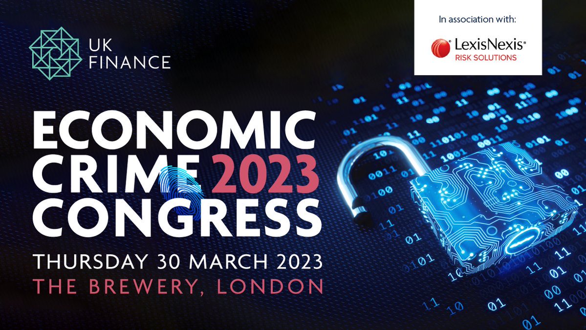 UKFtweets's tweet photo. Our Economic Crime Congress #ECC23, in association with @LNRisk_FS_UK, returns on 30 March and will feature a keynote opening address from a VVIP speaker. Book your place now > https://t.co/4fqX6JJLZS https://t.co/WH5AjxOaOA