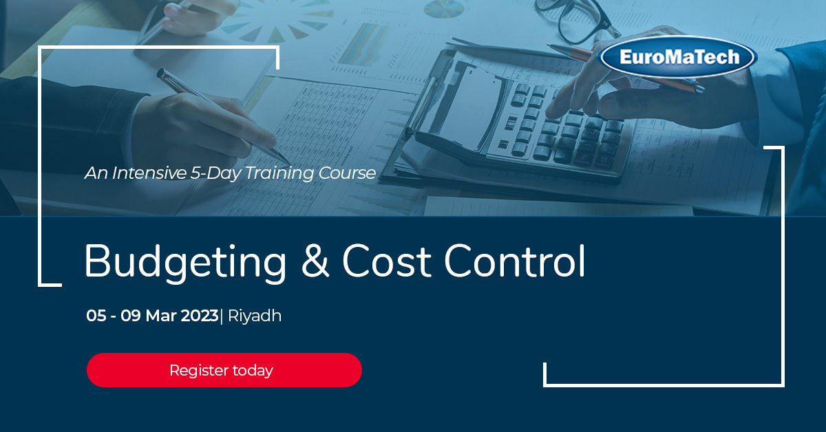 An Intensive 5-Day Training Course
Budgeting & Cost Control

Register today!
euromatech.com/seminars/budge…

#euromatech #trainingcourse #training #budgeting #costcontrol #costeffective #financeprofessionals #budget #finance