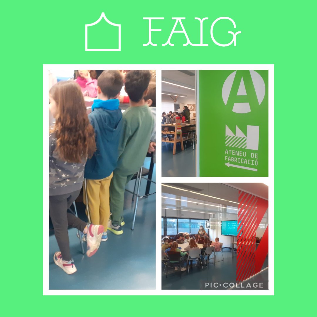 cesirecat's tweet image. Un dels principis inspiradors del #projecteFAIG és el de crear espais en comunitat, i per veure un exemple, l’escola La Maquinista va visitar, amb el seu alumnat, l’Ateneu de Fabricació del Parc Tecnològic de Nou Barris @BCN_AteneusFab de l’Ajuntament de Barcelona @bcn_ajuntament