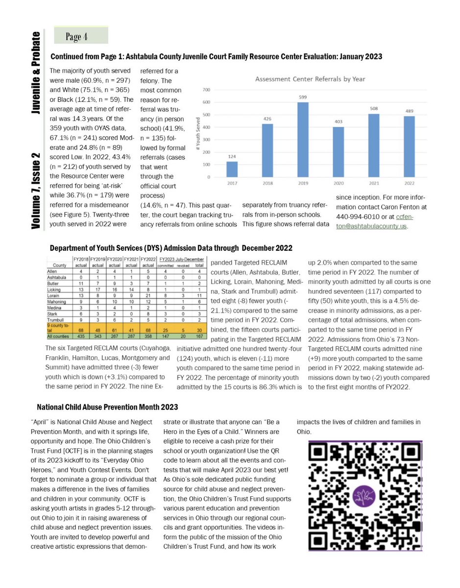 You don’t want to skip over this newsletter!! 
✔️New Ashtabula County Probate Magistrate
✔️Details on the RAM Clinic
✔️Family Reaource Center Evaluation 

Reach out directly if you have any questions!