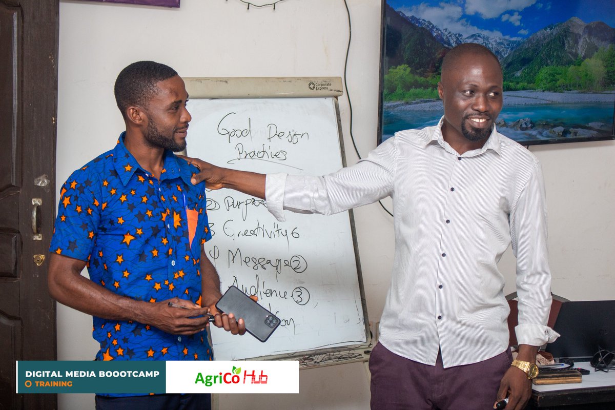 AgricoG's tweet photo. DIGITAL MEDIA BOOTCAMP
On Monday, the trainees were introduced to graphic design. They learned the fundamental principles of design and were instructed on the basics of using the tools they were provided with.
#graphicdesign
#coreldrawx7
#DigitalMediaBootcamp
#principlesofdesign https://t.co/mvmwvEnFjV