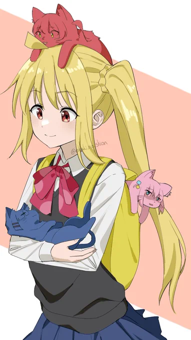 虹夏ちゃんとにゃんこ #ぼっち・ざ・ろっく #結束バンド