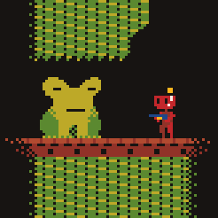 a scene from Bobo Robot by Sokpop.
Nature and technology is a false dichotomy for sure, but I'm not gonna be slowed down by that.

<a href="/Pixel_Dailies/">Pixel Dailies</a>

#pixelart #ドット絵 #pixel_dailies #Opposites #aseprite