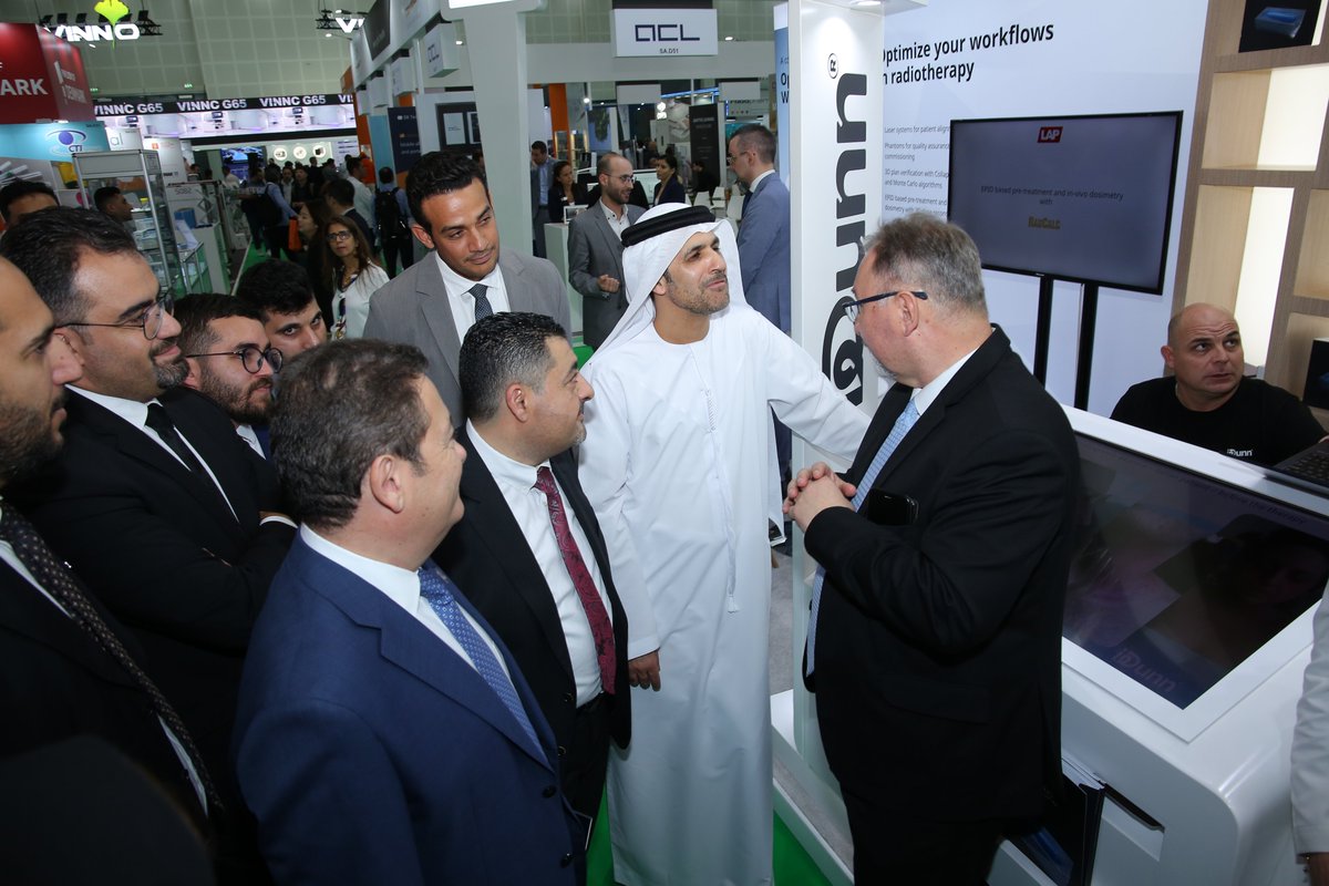 EmitacHealth's tweet photo. #TeamEHS was honored by the visit of H.E. Dr. Yousif Mohammed Al-Serkal, Director-General of @EHSUAE to our booth during #ArabHealth2023 where we had the chance to introduce to his excellency the advanced technology we bring to the healthcare industry in UAE. https://t.co/KXNIru7IeC