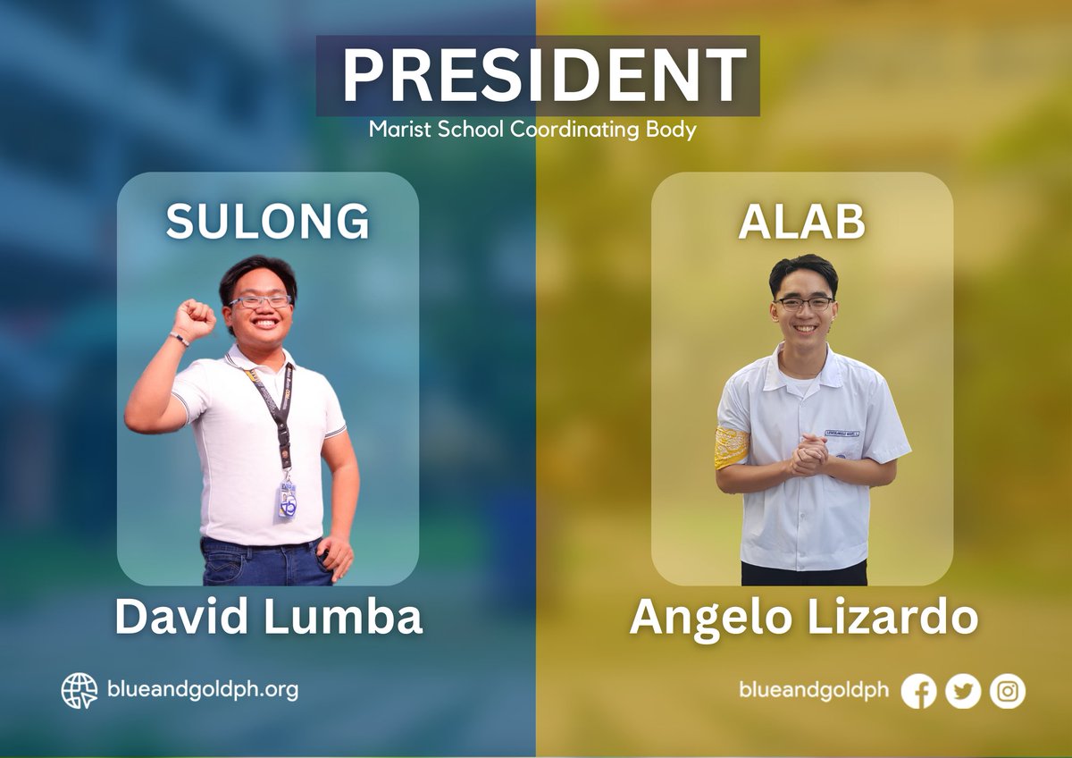 blueandgoldph's tweet photo. What is known, and what has yet to come? 

Build. Practice. Commence. All for the seats of bountiful leadership and laborious service; all for everyone. Junior High School: Halalan, 2023. (1/2) https://t.co/GQ3OnjbuJK