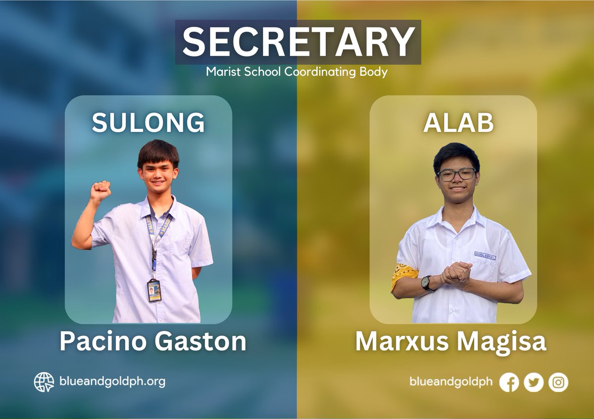 blueandgoldph's tweet photo. What is known, and what has yet to come? 

Build. Practice. Commence. All for the seats of bountiful leadership and laborious service; all for everyone. Junior High School: Halalan, 2023. (1/2) https://t.co/GQ3OnjbuJK