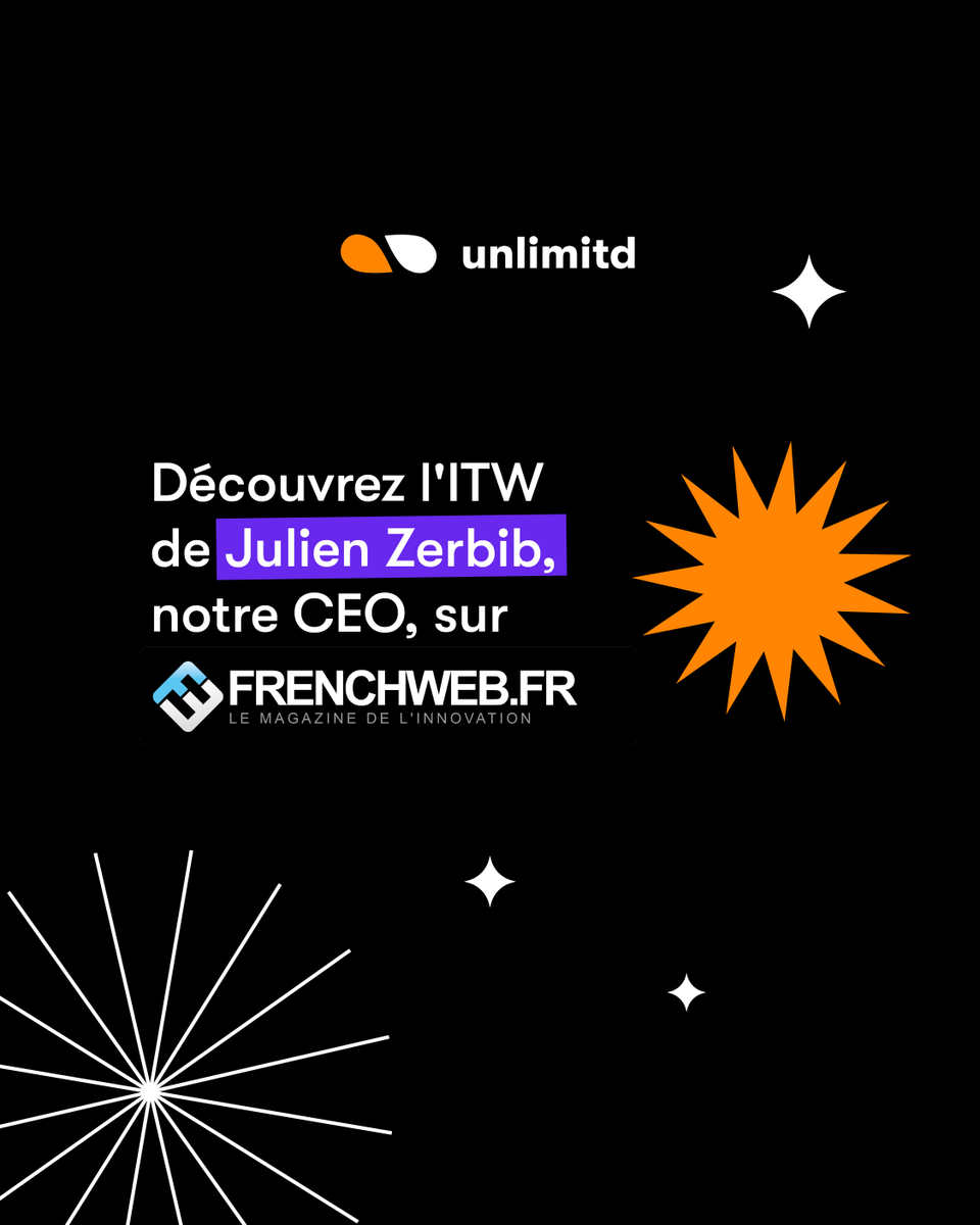 Unlimitd - Revenue-Based Financing (@getunlimitd) on Twitter photo 👏 Après avoir été identifié comme l’une des 100 personnalités de la tech française en 2022, notre CEO, <a href="/juzerbib/">Julien Zerbib</a>, a pu échanger avec <a href="/rMen/">Richard Menneveux</a>, rédacteur en chef <a href="/frenchweb/">FRENCHWEB.FR</a>, sur le sujet du #RBF.
Retrouvez l’interview complète ici 👉 frenchweb.fr/revenue-based-… 👏 Après avoir été identifié comme l’une des 100 personnalités de la tech française en 2022, notre CEO, <a href="/juzerbib/">Julien Zerbib</a>, a pu échanger avec <a href="/rMen/">Richard Menneveux</a>, rédacteur en chef <a href="/frenchweb/">FRENCHWEB.FR</a>, sur le sujet du #RBF.
Retrouvez l’interview complète ici 👉 frenchweb.fr/revenue-based-…