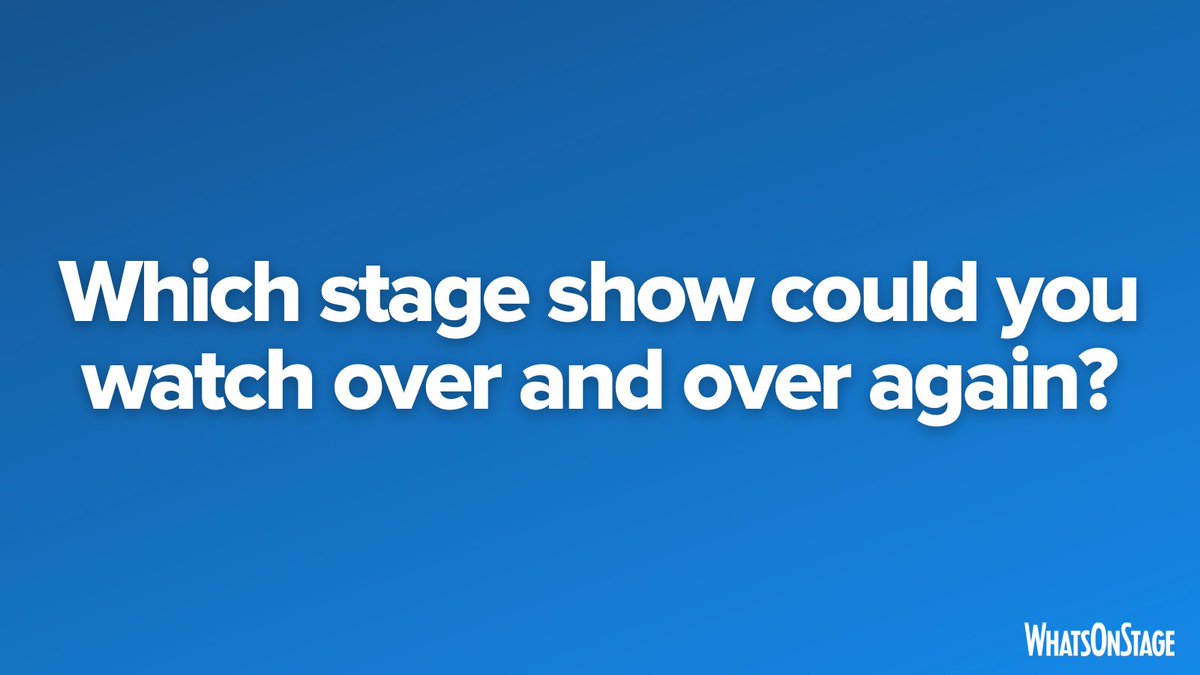 WhatsOnStage tweet media