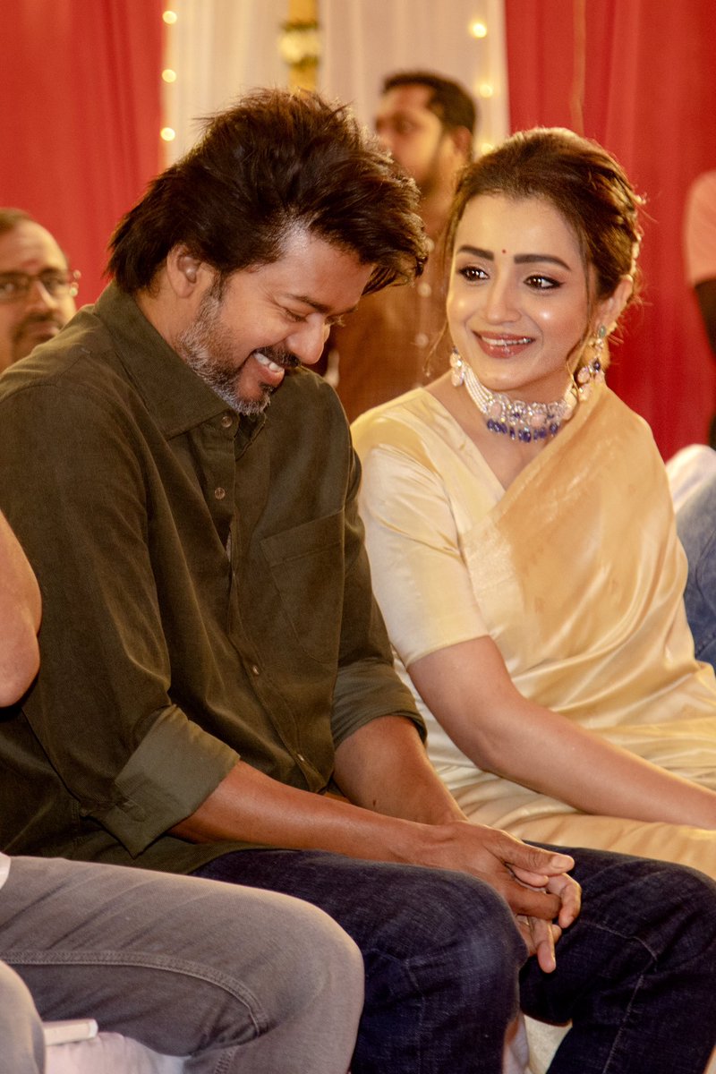 Jagadishbliss's tweet photo. #Thalapathy67 Poojai stills (1/2)

#Thalapathy @actorvijay na @trishtrashers @PriyaAnand @Dir_Lokesh @7screenstudio @duttsanjay @anirudhofficial https://t.co/NUY9e1U6HR