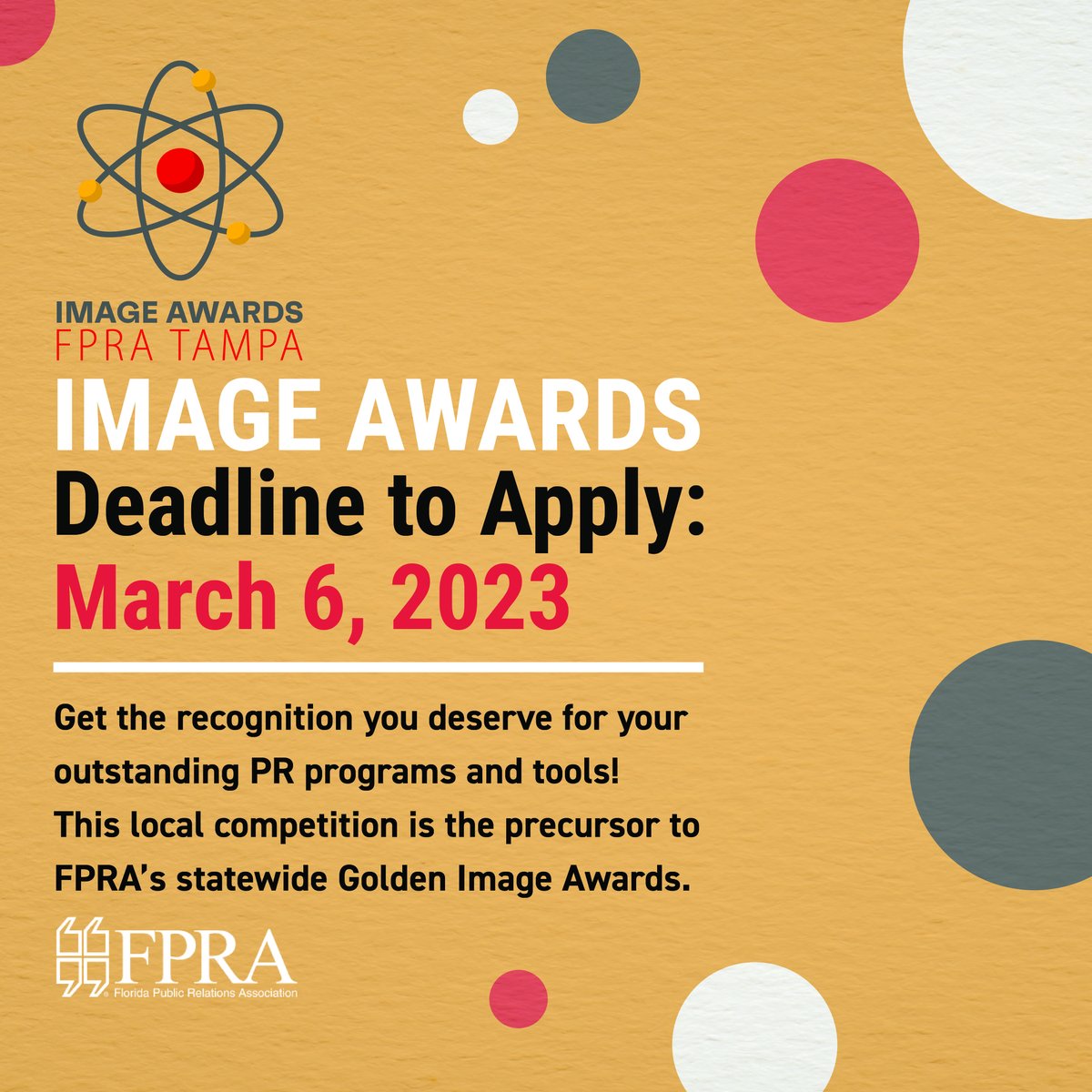It's that time of the year to show of your best work of 2022. Enter the Tampa Bay Image Awards today. ow.ly/erAJ50MFHuo