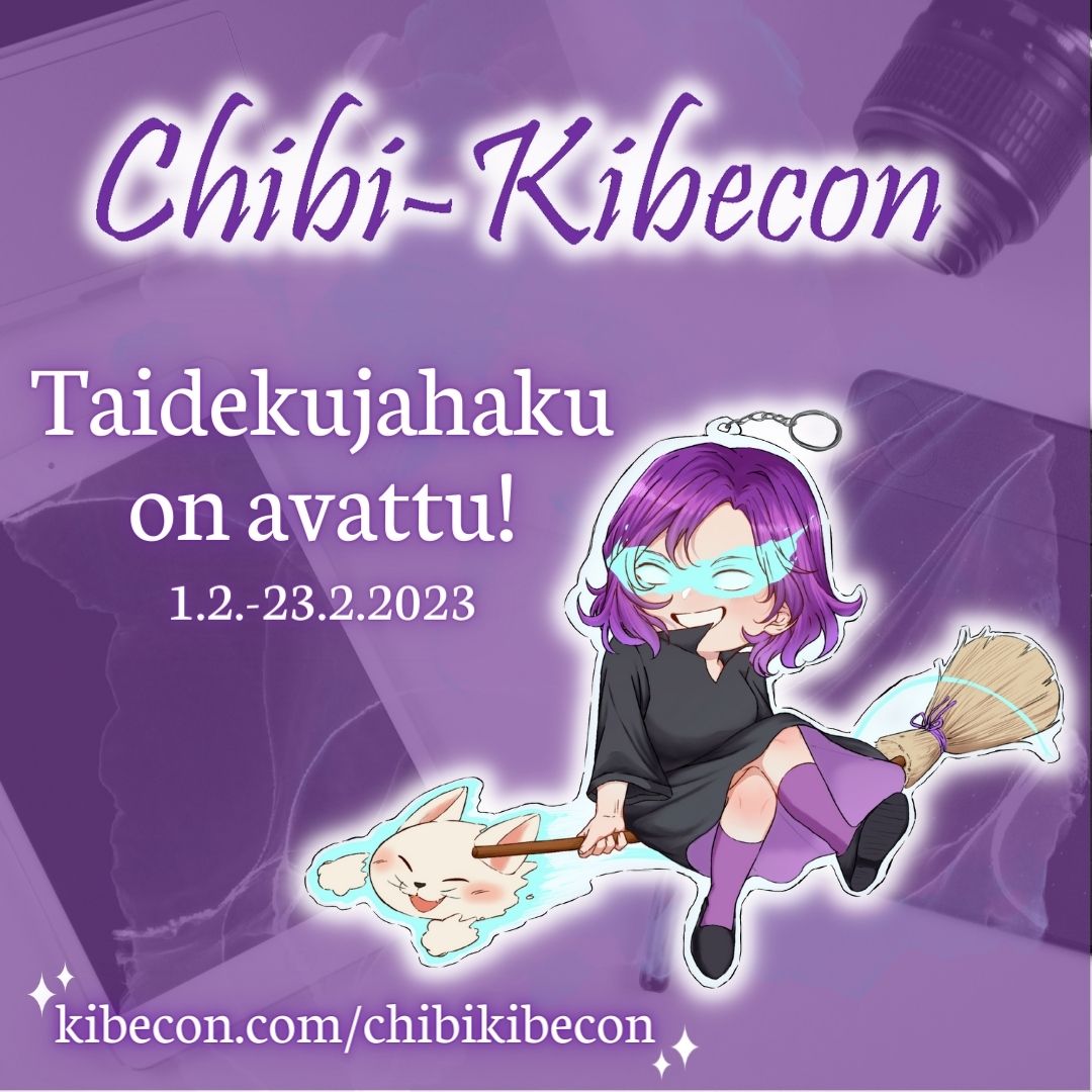 Chibi-Kibeconin taidekujahaku on nyt auki! Myyjien tuotteet ja taideteokset tulee painottua mangaan jollain tapaa. Ensikertalaiset ovat tervetulleita mukaan. Taidekujan hakulomake löytyy tästä forms.gle/PqECibF8t6WDFY….  #kibecon #manga #taidekuja #coniensuomi