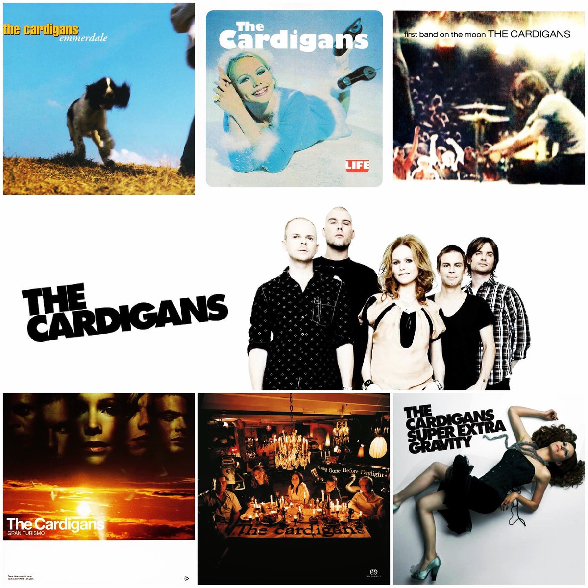 TheQHBlend's tweet image. One of my favorite bands.

#TheCardigans 🎸✨🇸🇪 

Bengt Lagerberg (drums)
Lars-Olof Johansson (keyboards)
Magnus Sveningsson (bass)
Peter Svensson (guitar)
Nina Persson (