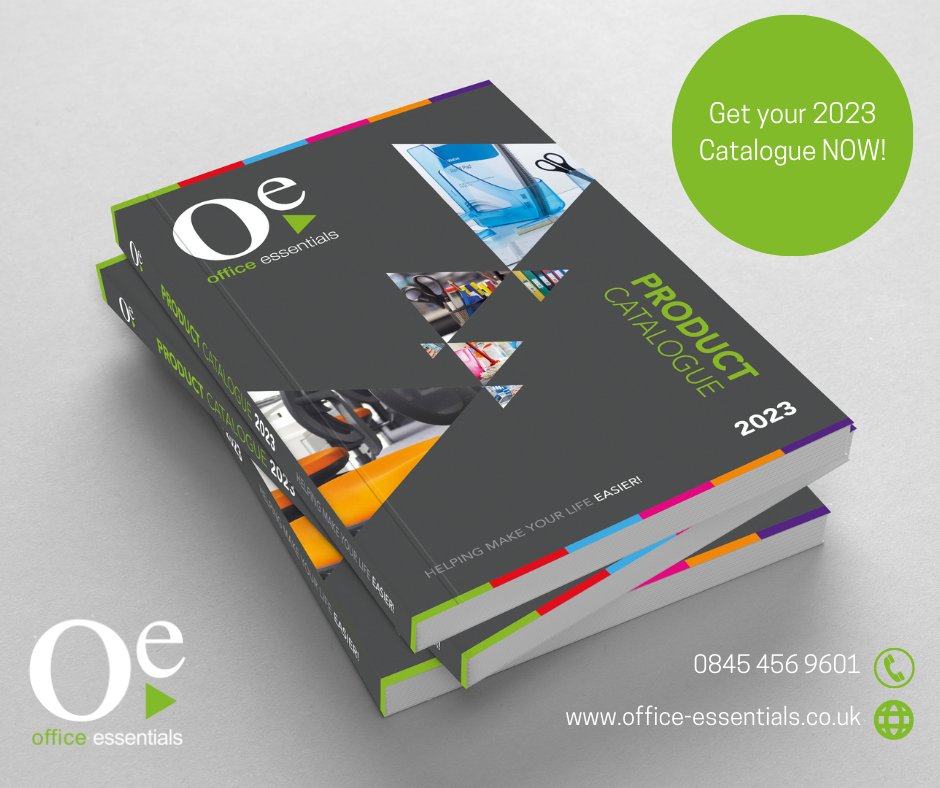 New 2023 catalogue, order yours NOW!

Speak to one of the team today - 0845 456 9601
office-essentials.co.uk/request-catalo…

#OfficeEssentials #Catalogue #MakingYourlifeEasier #KirkbyinAshfield