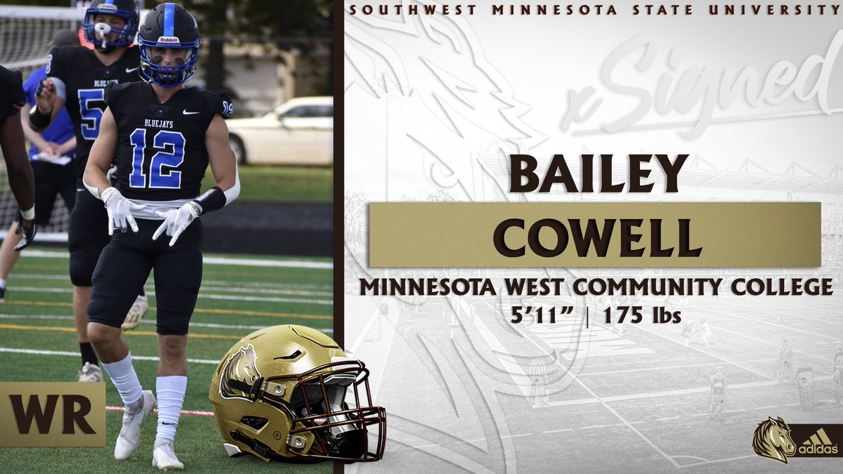 🐴Welcome to the Mustang Family!🐴
Bailey Cowell
5’11 - 175lbs - WR
Luverne, MN
.
.
.
Show him some love! <a href="/BaileyCowell02/">Bailey Cowell</a> 
#LetsRide #M4L