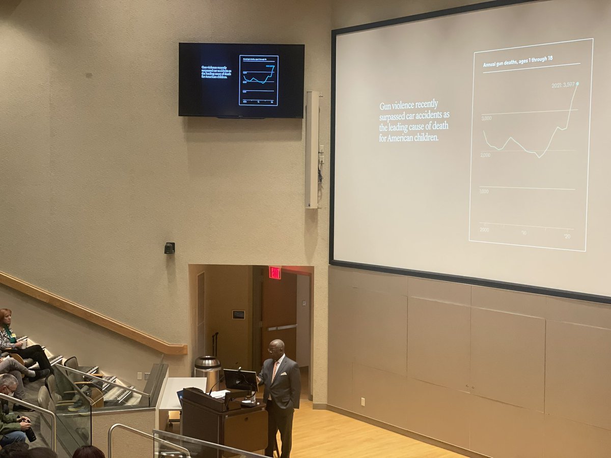 Excited to have Dr. Edward M. Barksdale, Jr., MD, Surgeon-in-Chief, University Hospitals Division of Pediatric Surgery with us today to deliver his phenomenal grand rounds lecture on Pediatric Gun Violence! #thetippingpoint #RocketSurgery