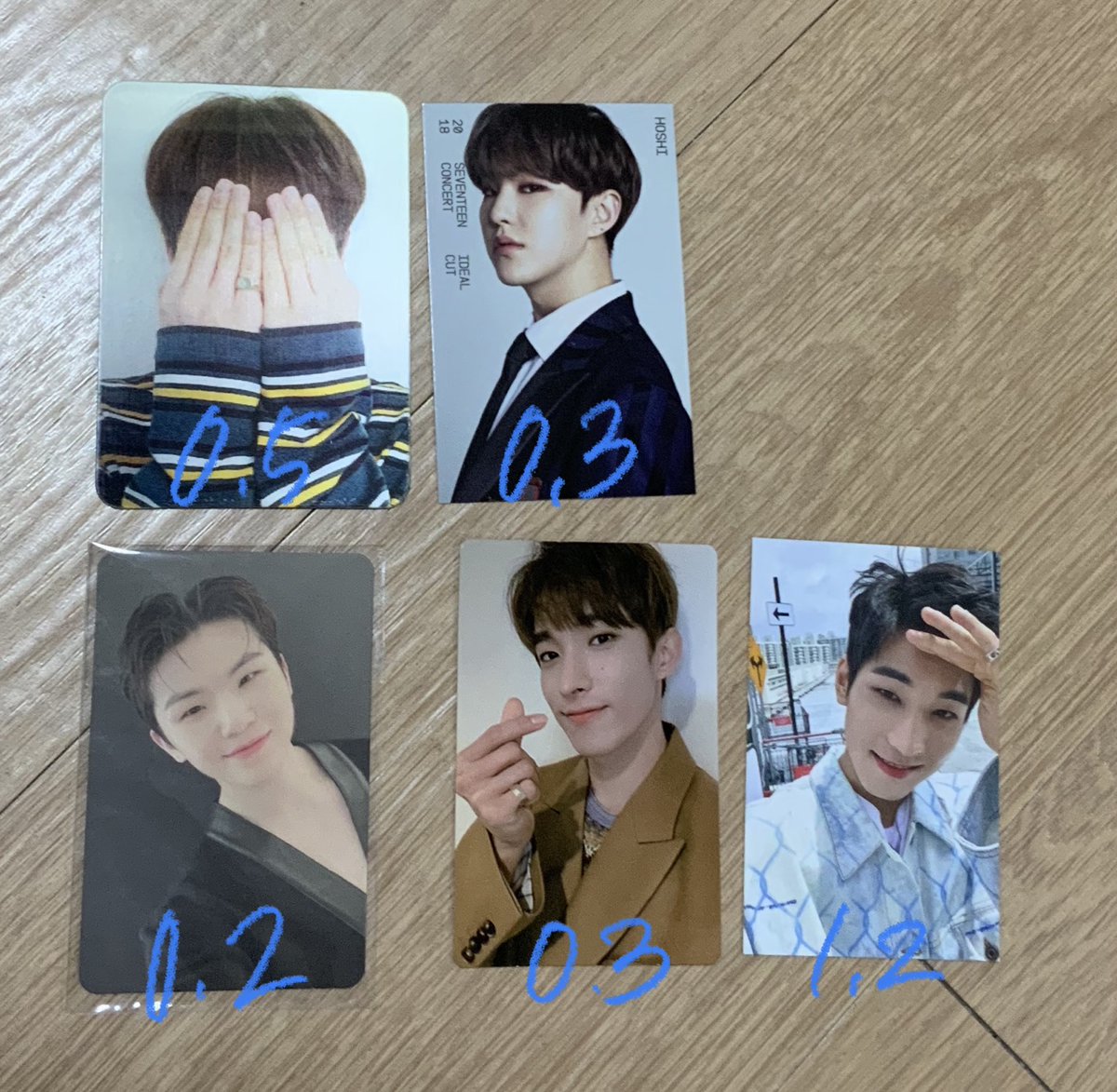 yangdo_0412_'s tweet photo. 호시 우지 도겸 원우 포카 양도 합니다
운미포 가격이에요

세븐틴 양도 판매 구매 교환 에스쿱스 정한 조슈아 준 호시 원우 우지 디에잇 민규 도겸 승관 버논 디노 캐럿랜드 앨범 seventeen sell 헹가래 항공틴 공방 갈망 트레카 아이디얼컷 고맙다 렌티 헹가래 예사 특전 언오드 https://t.co/UVcTZSVToZ