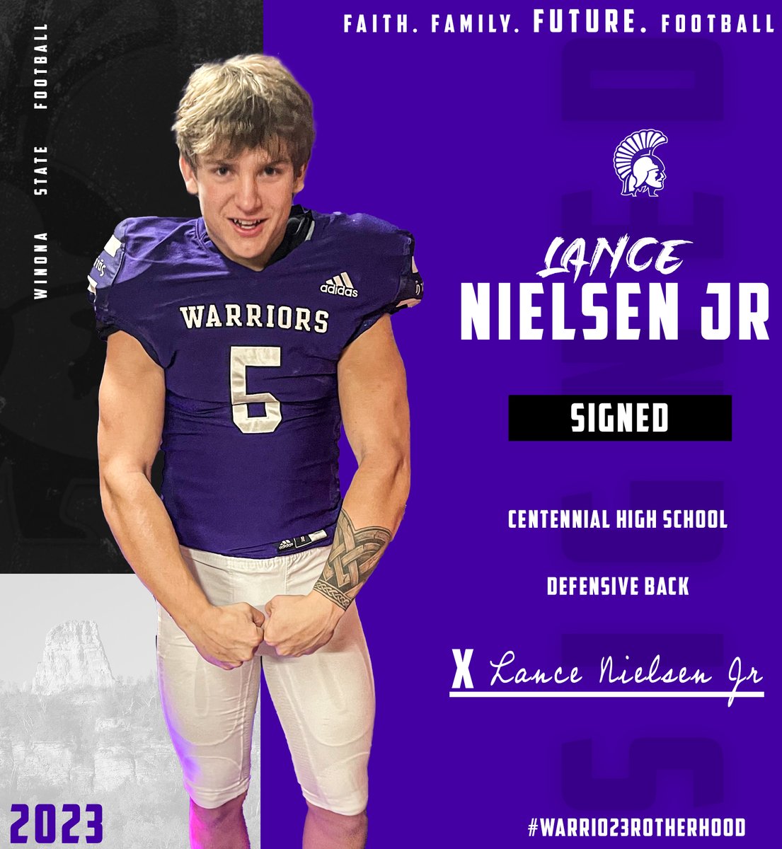 ⚔️🟣SIGNED⚔️🟣 Welcome to the #Warrio23rotherhood <a href="/lance_nielsen5/">lance nielsen jr</a>
