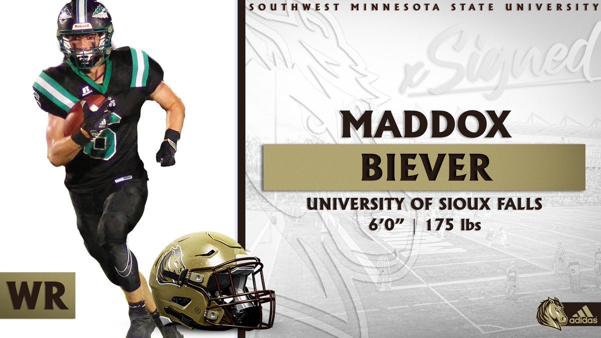 SMSU Football (@smsufootball) on Twitter photo 🐴Welcome to the Mustang Family!🐴
Maddox Biever
6’0 - 175lbs - WR
Pipestone, MN
.
.
.
Show him some love! <a href="/biever_maddox/">maddox biever</a>
#LetsRide #M4L 🐴Welcome to the Mustang Family!🐴
Maddox Biever
6’0 - 175lbs - WR
Pipestone, MN
.
.
.
Show him some love! <a href="/biever_maddox/">maddox biever</a>
#LetsRide #M4L