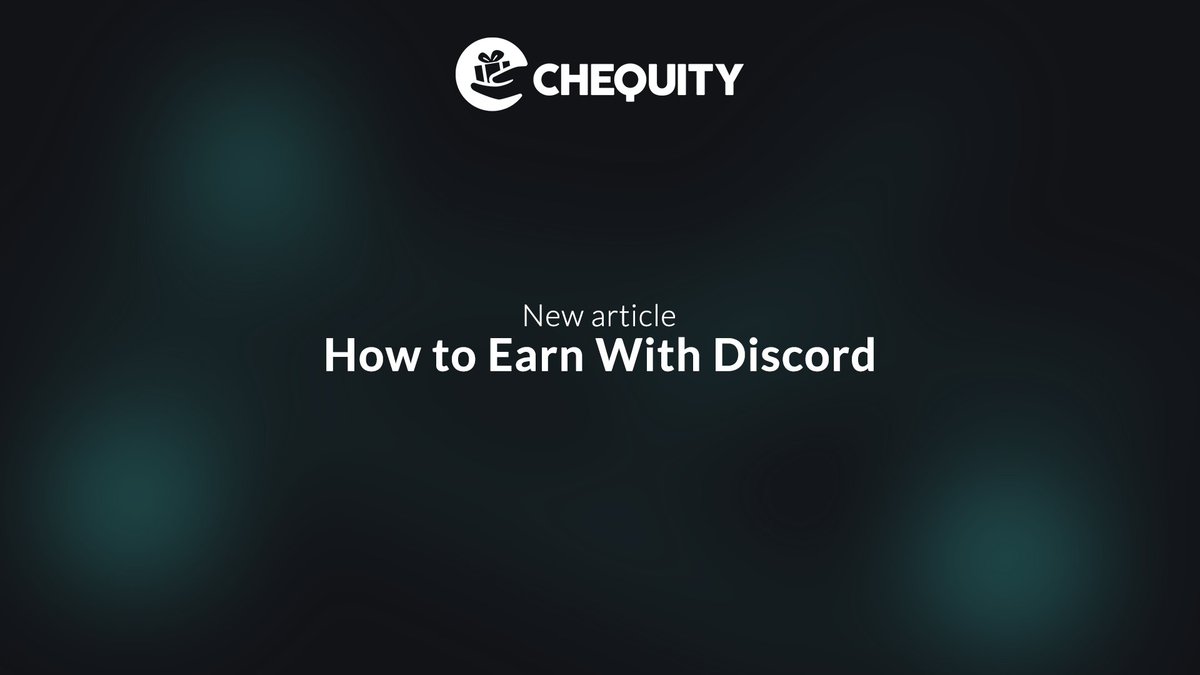 chequityapp's tweet photo. Discover the potential of AutoEarn on our website! Our new article will guide you through every step of the process and make it easy for you to start earning with Discord 💰

🔗 https://t.co/57CynEg11U https://t.co/vog3s2KRJD