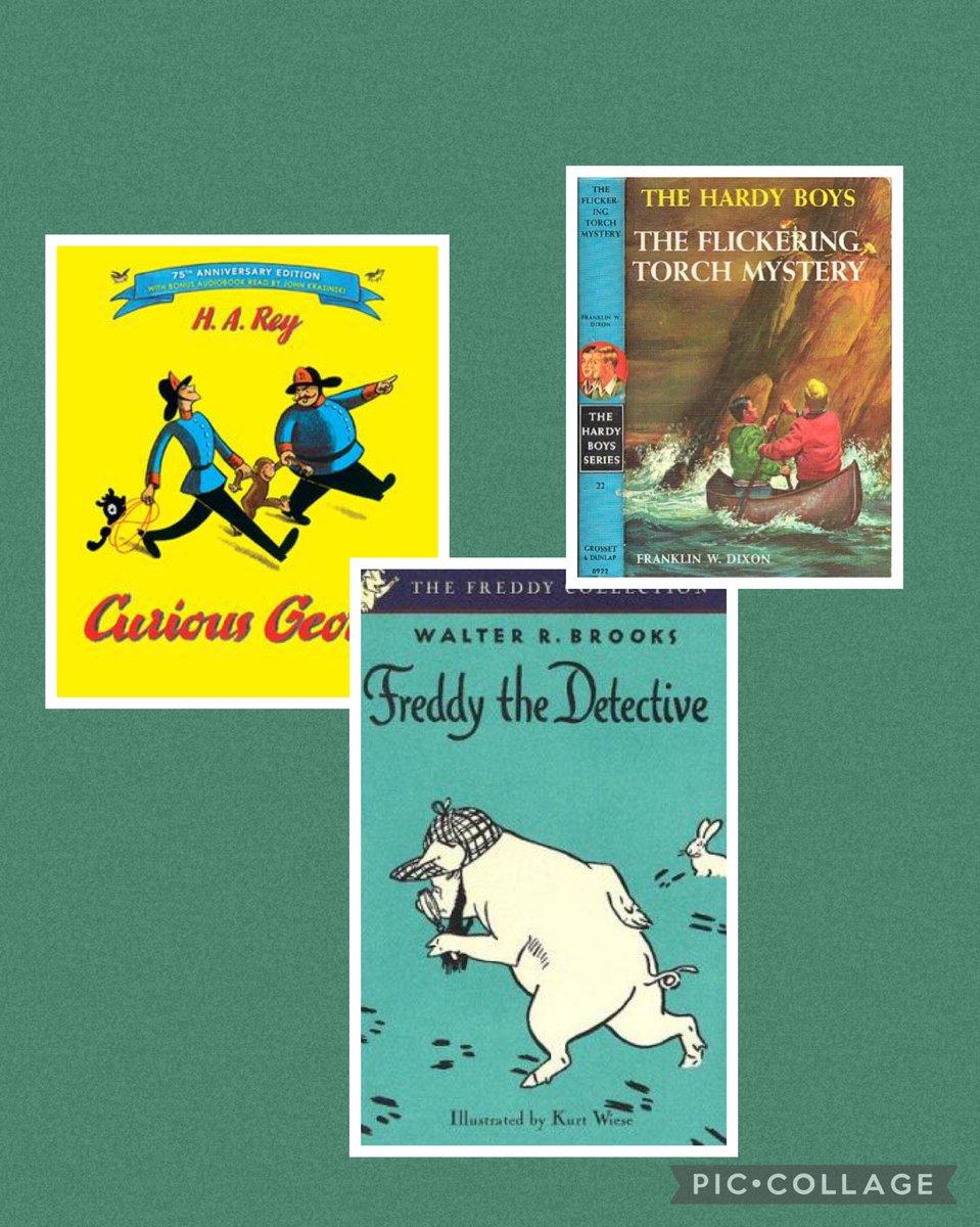 I may be dating myself for Day 2 of the For the Love of Reading Twitter Challenge (Time-Hop Tuesday).  I loved to read Curious George in grade one.  My mom said I brought it home every day.  As I got older, I enjoyed the Freddy the Pig and Hardy Boys series.  #TVDSBLiteracy