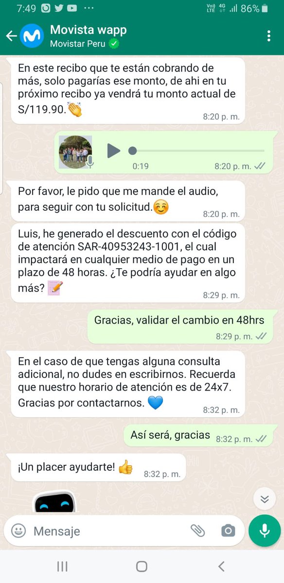 luijolav's tweet photo. @MovistarPeru  hace +15 días que busco rectifiquen cobro equivocado, van 3 veces que me dicen que está solucionado, problema sigue y encima uds envían correo diciendo que 02.02 me cortan servicio si no pago, cuando vengo haciendo esta gestión desde el 10 de enero @IndecopiOficial https://t.co/KtcmFnyxe0