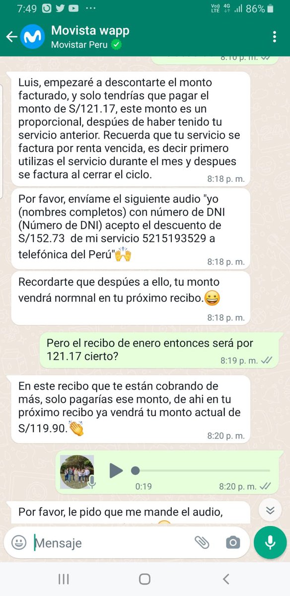 luijolav's tweet photo. @MovistarPeru  hace +15 días que busco rectifiquen cobro equivocado, van 3 veces que me dicen que está solucionado, problema sigue y encima uds envían correo diciendo que 02.02 me cortan servicio si no pago, cuando vengo haciendo esta gestión desde el 10 de enero @IndecopiOficial https://t.co/KtcmFnyxe0