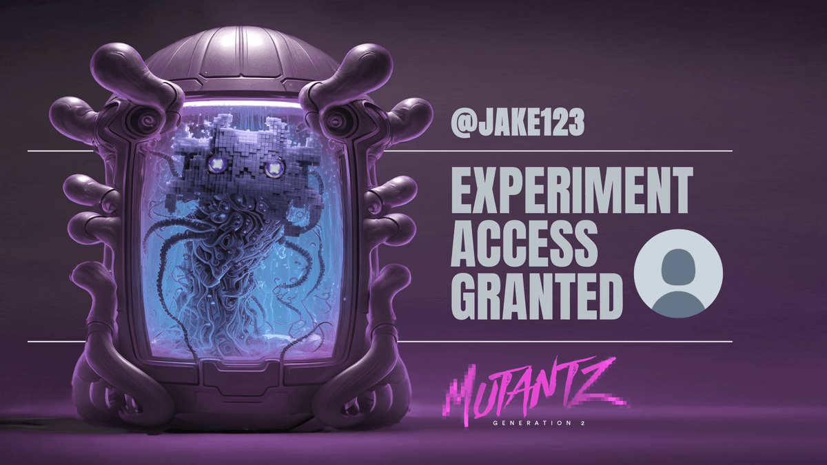 Welcome to the experiment <a href="/jake123/">Jake</a>