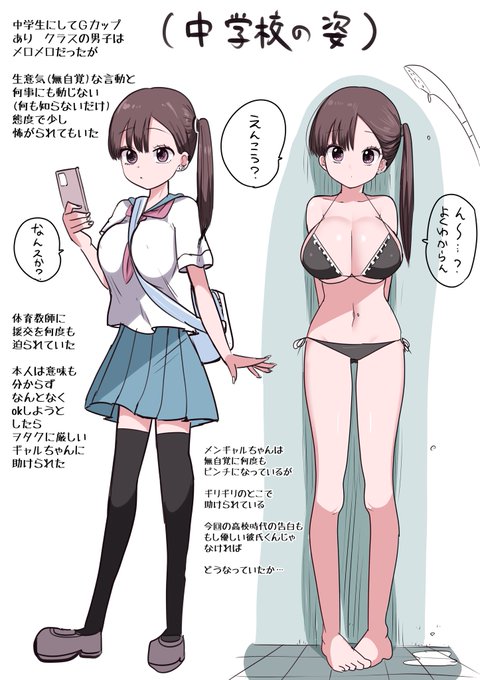 メンヘラギャルちゃん
幼稚園〜中学生の姿1/2 