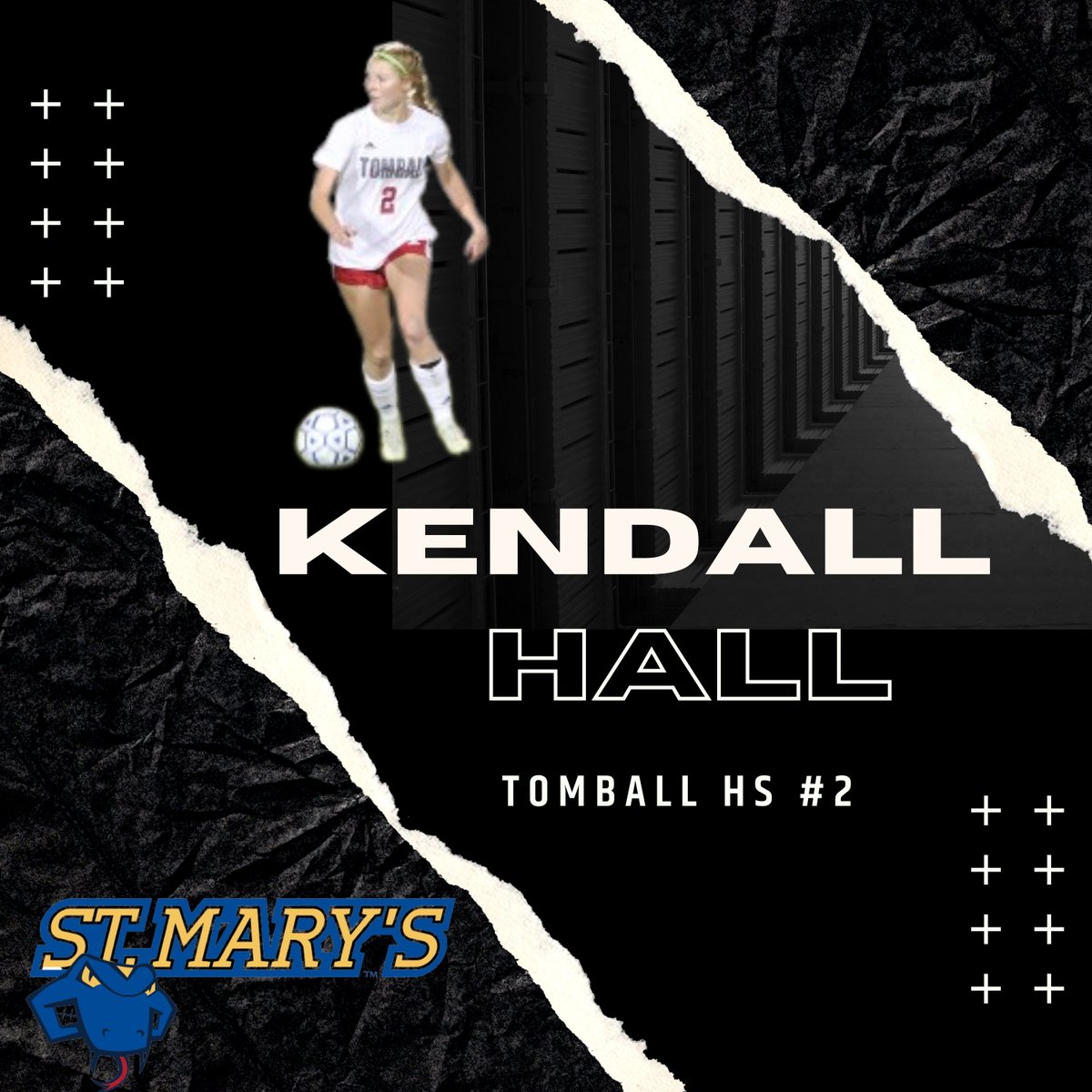 National Signing Day! So proud of our tenacious midfielder @kendall_hall04! Big things to come from her @StMUwsoccer. Congrats Ken, we are proud of you!❤️🤍⚽️#onceacougaralwaysacougar @TISD_athletics @THS__athletics @LethalSoccer @HoustonChronHS