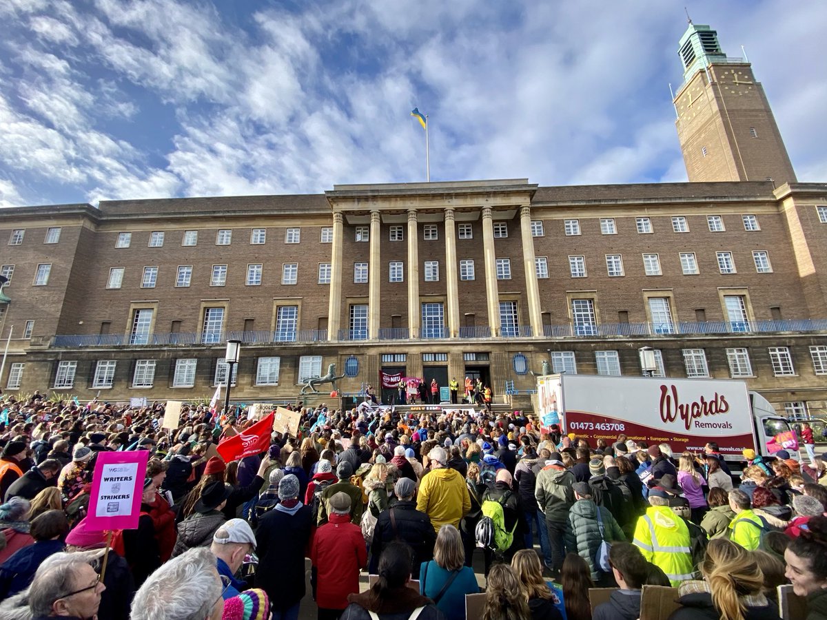 #TeacherStrike #neu #strike #strikes great turnout in #Norwich today