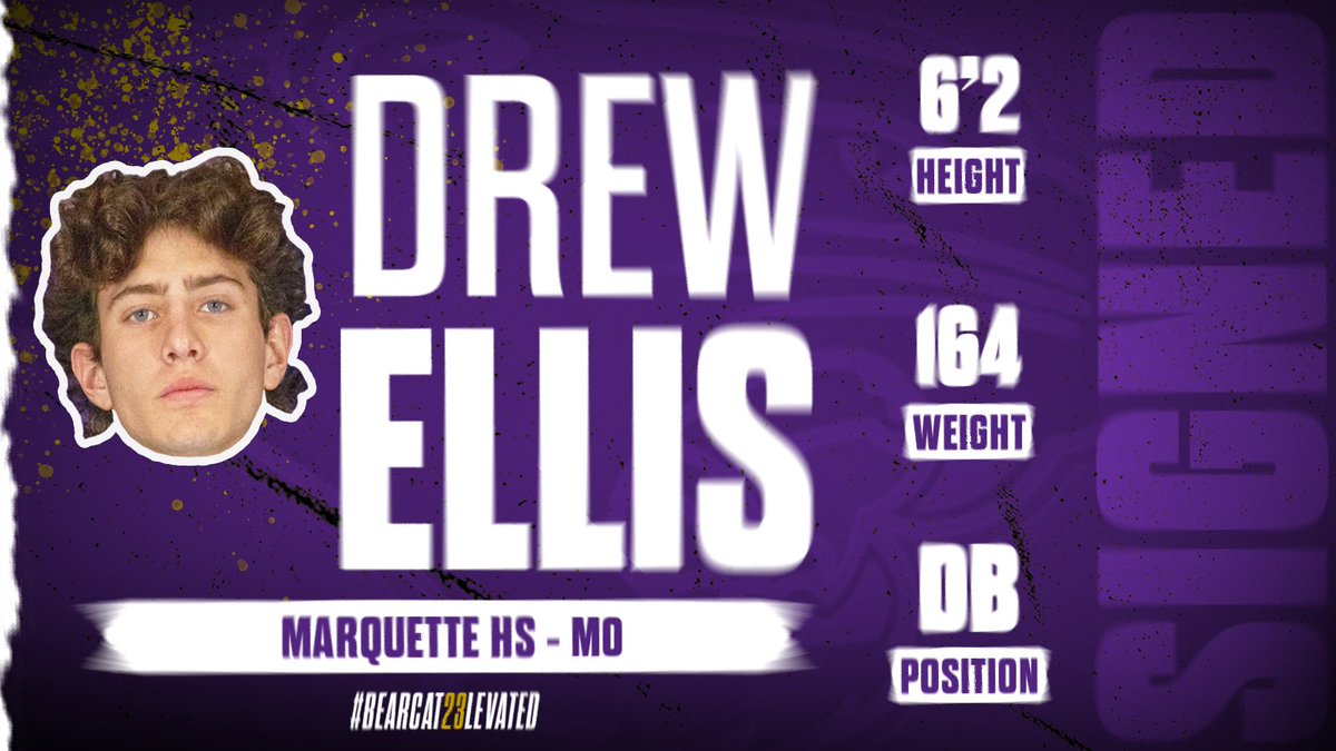 Drew Ellis - DB - St Louis, MO
Film: hudl.com/video/3/160883…

#BEARCAT23LEVATED