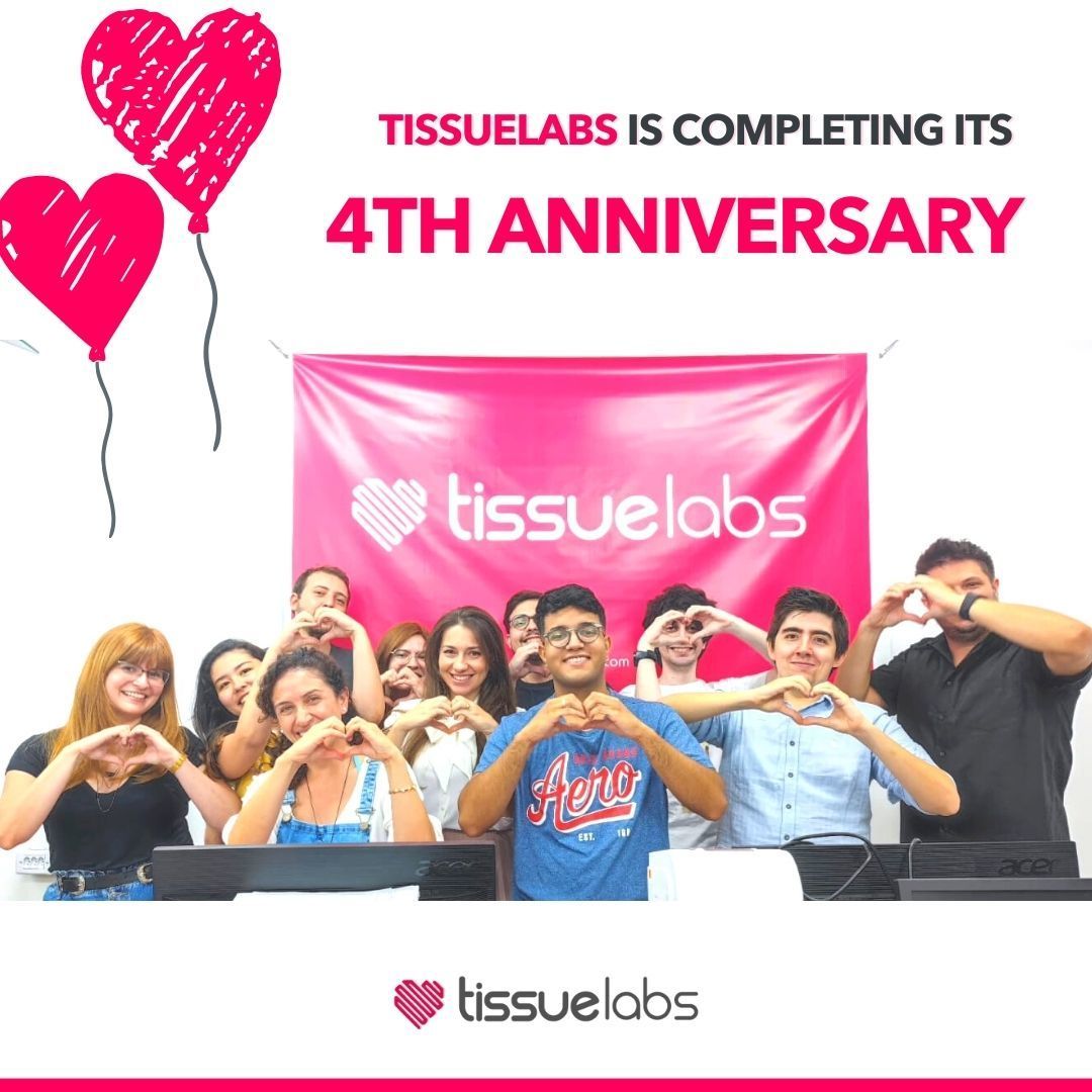 TissueLabs is turning 4 years old!
Thank you everyone for being with us on this crazy journey.
We have so many projects for 2023 that we are anxious to share more about!

Happy 4th year TissueLabs!

#tissueengineering #birthday #tissuelabs  #3dbioprinting #healthtech