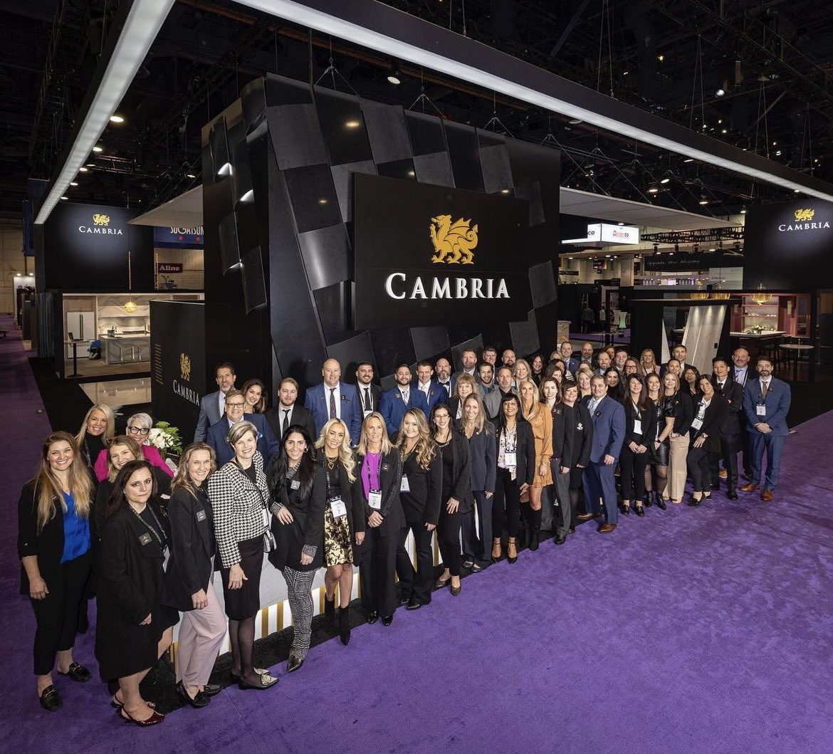 Day 1 @kbis_official with @cambriasurfaces in the books! #wearecambria