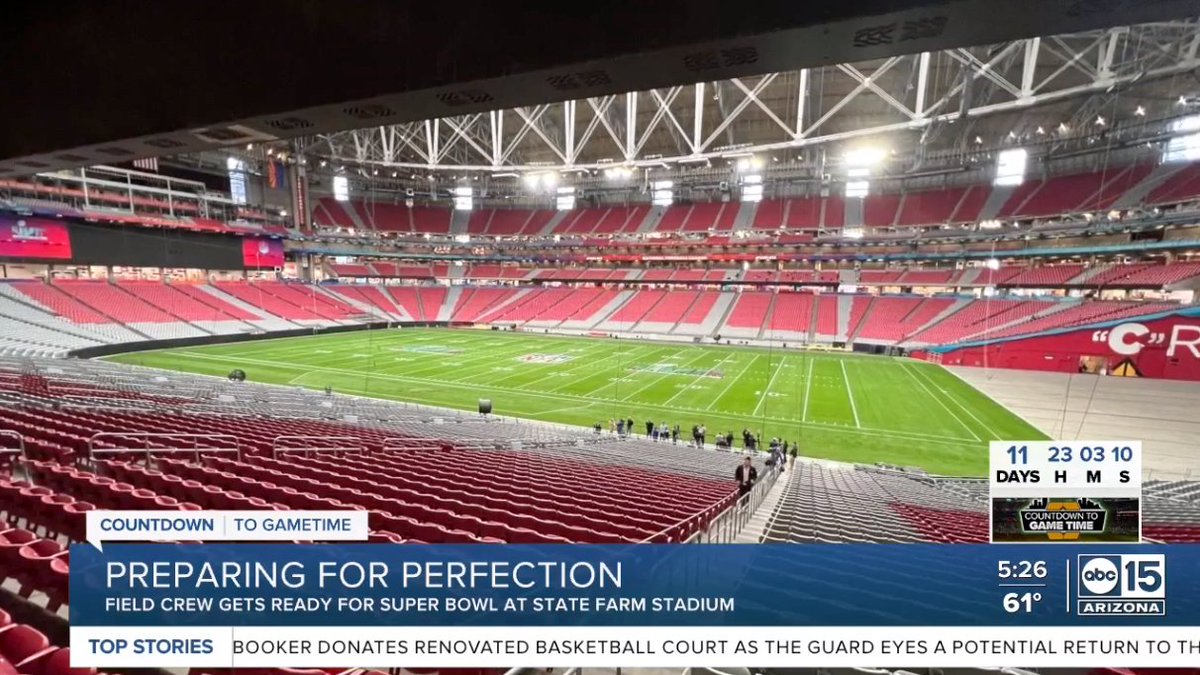 IN CASE YOU MISSED THE NEWS LAST NIGHT ... It's OFFICIAL! The NFL confirms 🏈 🏈 TAHOMA 31 is the playing surface of the Super Bowl in Glendale, AZ!!! Watch the TV interview: abc15.com/sports/super-b… @NFL #SuperBowl #Tahoma31 #NaturalGrass