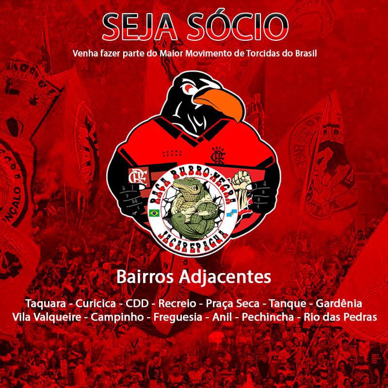 Fala galera que curte uma boa resenha e acima de tudo apoiar incondicionalmente o Flamengo. Nós  da 4ª região da Raça estamos reunindo essa galera que está nessa finalidade 
Chama no os de frente no pv e venha fazer parte da 4ª região JPA 
✊🏽🔴⚫️🐊
#Flamengo #Raça #4ªregião